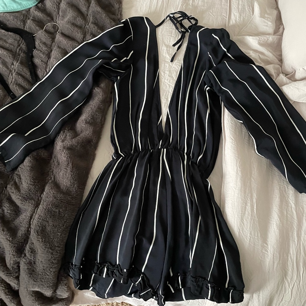 Faithful the Brand Stripped Romper